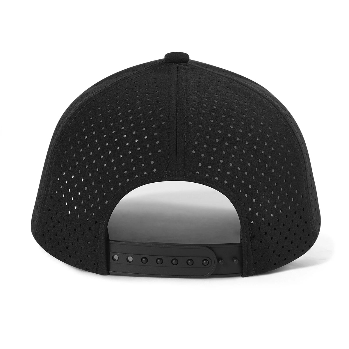 VOBOOM Șapcă de baseball pentru bărbați, cu uscare rapidă, din plasă tăiată cu laser, cu bor curbat, tip snapback, pentru alergare în aer liber și călătorii, negru