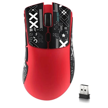 Ratón gaming inalámbrico Attack Shark R1 ligero Bluetooth 2.4G PAW3311 18000DPI ergonómico con macros