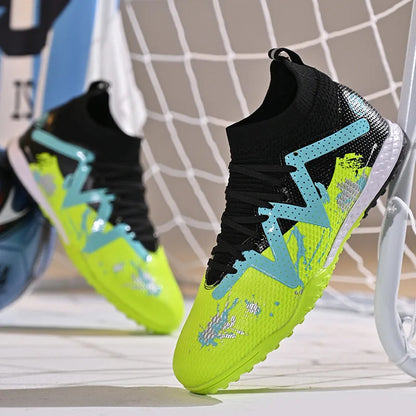Chaussures de Football pour hommes, chaussures de sport professionnelles, ongles longs FG, crampons de sport de plein air, chaussures d'entraînement antidérapantes