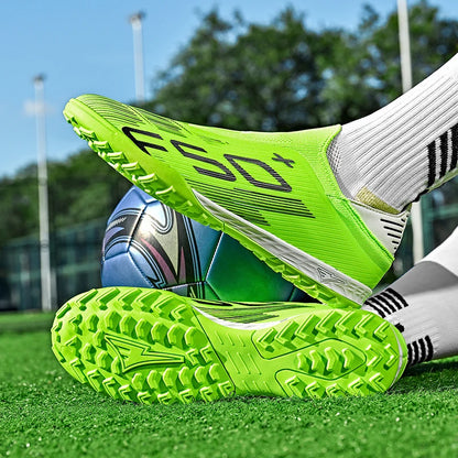 Chaussures de football pour hommes, crampons de football pour terrain en gazon, chaussures de sport pour entraînement, crampons de football antidérapants, crampons de football.