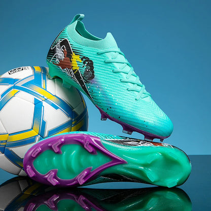 Nuovi scarpini da calcio da uomo, tacchetti FG antiscivolo per allenamento, scarpe da calcio con tacchetti lunghi, da partita, ultraleggeri, per outdoor, dropshipping
