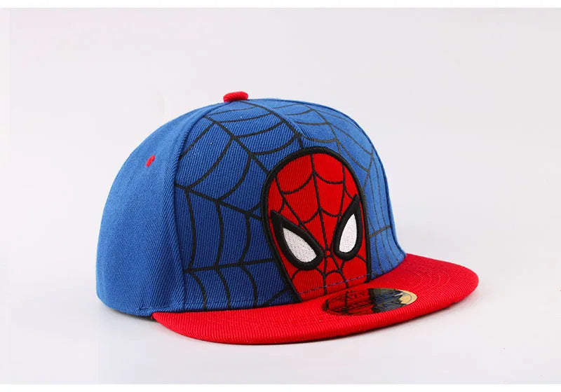 *2026 HotAnime Cartoon Spiderman Hats for Kids Toddler  Baseball Cap Spring Snapback Hip Hop Adjustable Caps