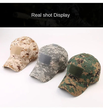 Camouflage Baseball Cap Outdoor Men's Tactical CP Adjustable Hat Sports Cycling Duck Tongue Cap