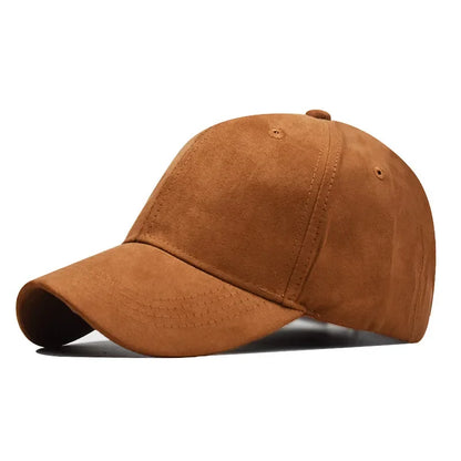 New Wholesale Suede Baseball Cap Autumn Winter for Men Women  Winter Solid Street Hat Unisex Adjustable Casual Plain Gorra Caps