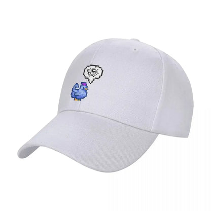 Czapka z daszkiem „Grumpy Blue Chicken” z gry Stardew Valley – zabawne czapki, czapki wędkarskie, luksusowa czapka męska, czapki dla kobiet i mężczyzn