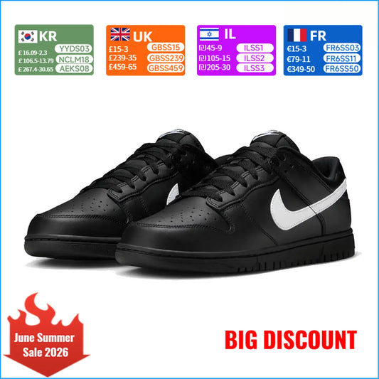 „Nike“ unisex plokščios gumos pado klasikiniai, universalūs ir patvarūs „NIKE DUNK LOW“ IO7606-010