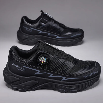 Scarpe da trekking traspiranti da uomo — Fibbia girevole, suola antiscivolo