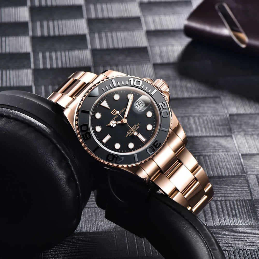 PAGANI DESIGN V2 Japan movement Luxury Men Mechanical Watch 40MM Ceramic bezel AR Coated Sapphire Glass Automatic Watch For Men