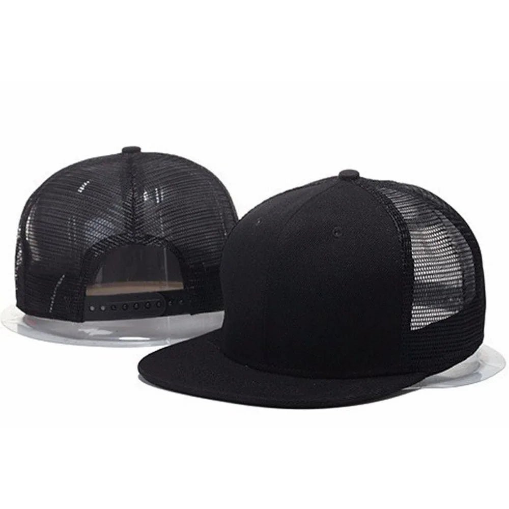 Men Caps Flat Hat Hip Hop Snapback Fancy Rivet Baseball Cap Street Dance Cap Trendy Mesh Visor Youth Boys Girls