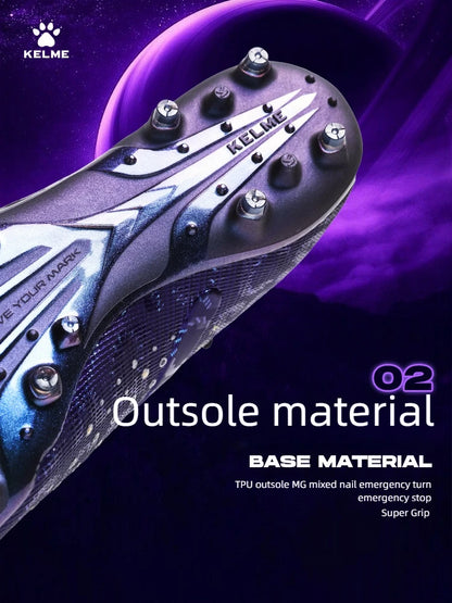 Chuteiras de futebol KELME Adulto para homem Disease Electric 3.0 com pitons curtos MG, profissionais para jogo e treino, respiráveis