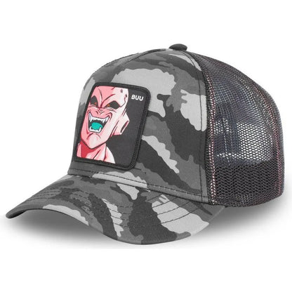 Czapka z motywem Dragon Ball Son Goku – letnia czapka podróżna z daszkiem, męska czapka z haftem w stylu hip-hopowym, z daszkiem przeciwsłonecznym, regulowana czapka typu trucker z siateczką