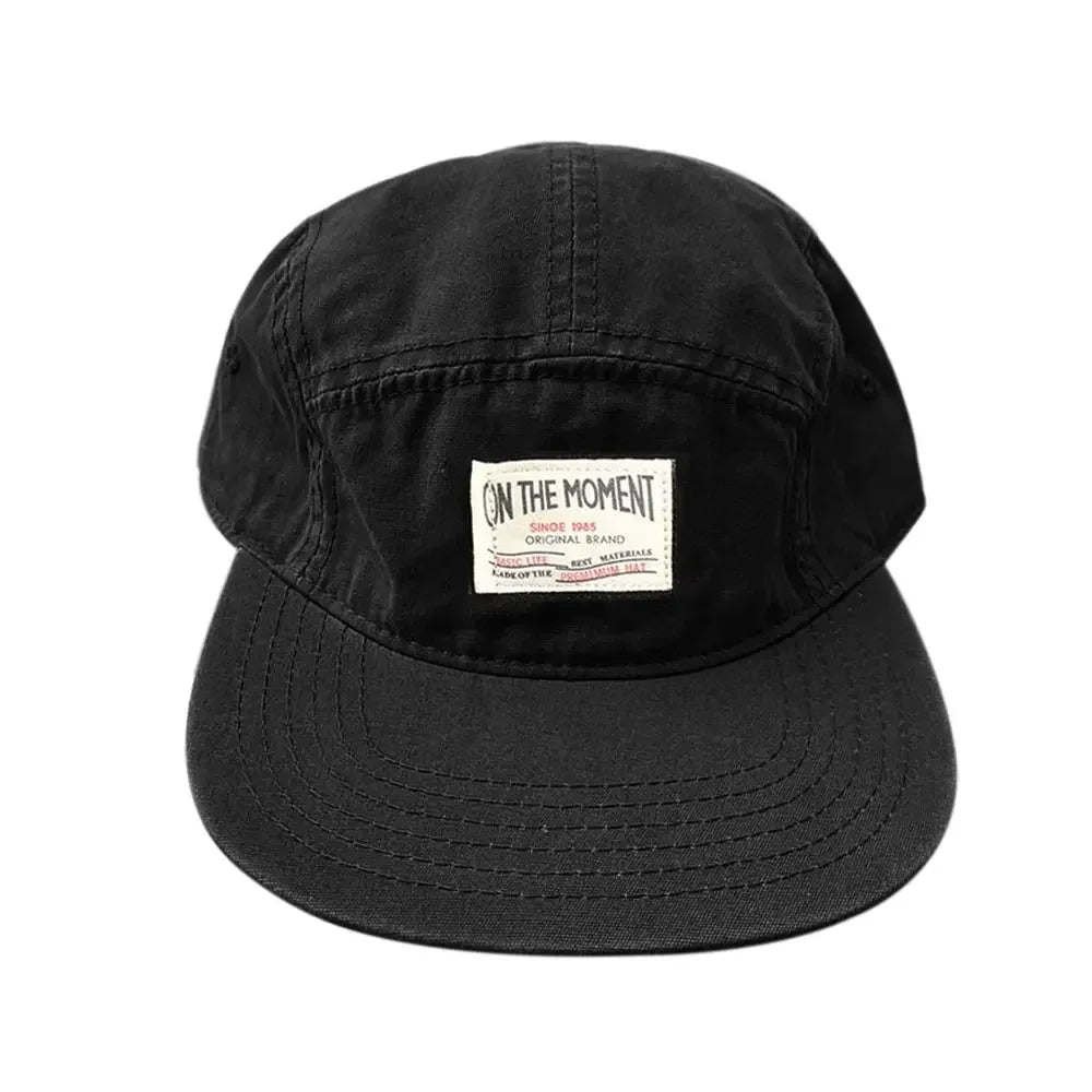 Retro Japanese Style Hip-hop Hats 5 Panel Thin Flat Brimmed Baseball Cap Quick-drying Breathable Sunscreen Hat Unisex