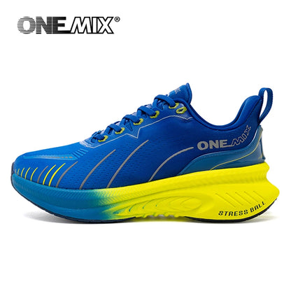 ONEMIX blanc chaussures de course sur route pour hommes coussin d'air chaussures de Sport en plein Air hommes formateurs été chaussures de Jogging chaussures pour femmes