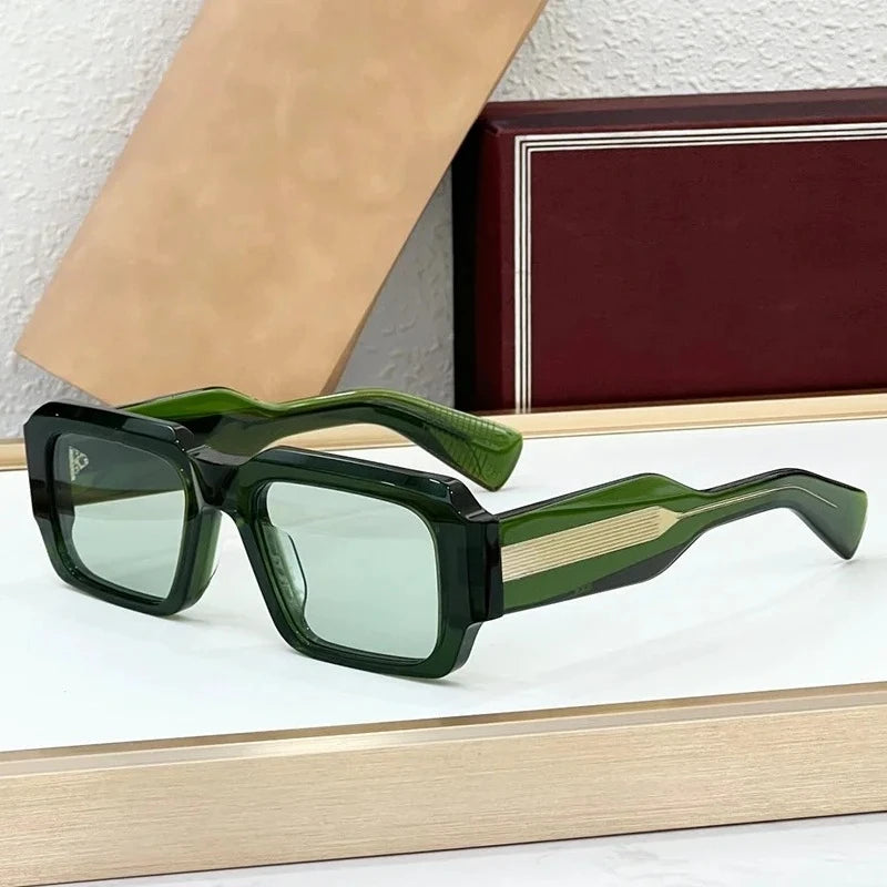 JMM MIGLIA Rectangle Acetate Sunglasses for Men and Women Handmade in Japan High Quality Brand Designer Outdoor UV400 Eyeglasses