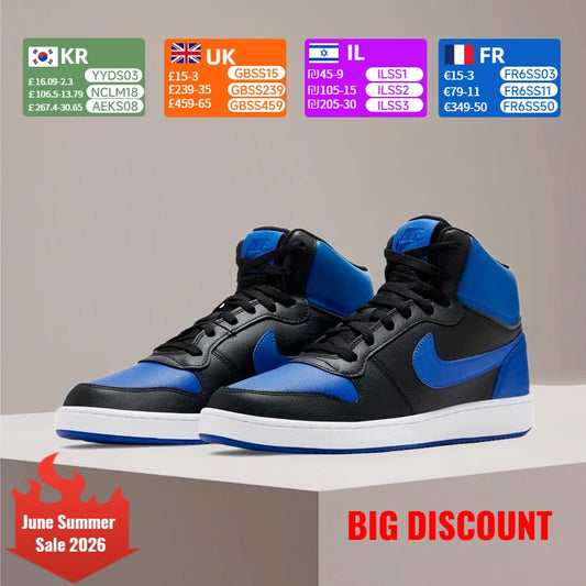 Nike Ebernon niskokrvne klasične udobne uniseks patike za skate s antikliznom podstavom, dugotrajne za svakodnevnu upotrebu AQ1773-001
