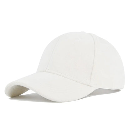 Casual Baseball Caps For Women Men Fashion Suede Hat Autumn Winter Outdoor Sun Caps Snapback Hats Unisex Solid Color Hip Hop Hat