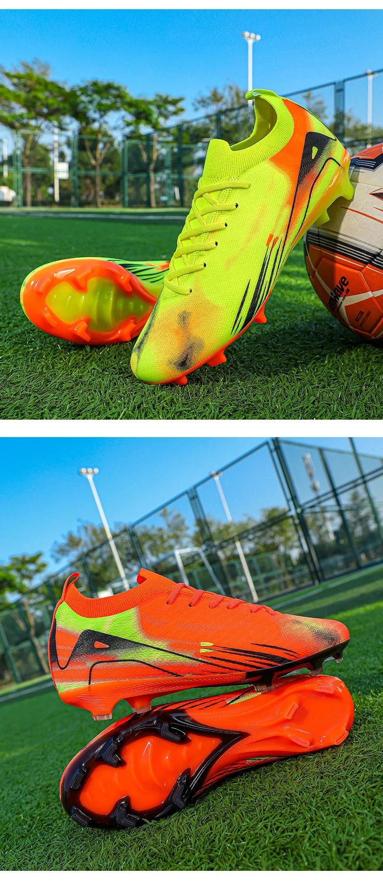 Nouvelles Chaussures de Football pour Homme, Modèle Original, Professionnelles pour l'Entraînement sur Gazon et Futsal, Antidérapantes pour Terrains Intérieurs et Extérieurs, 2025