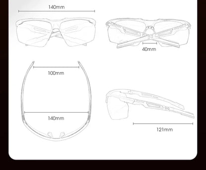 SCVCN-Polarized Cycling Glasses Running Sunglasses UV Protection Bicycle Sports MTB Road Bike Eyewear for Women Cycle Goggles