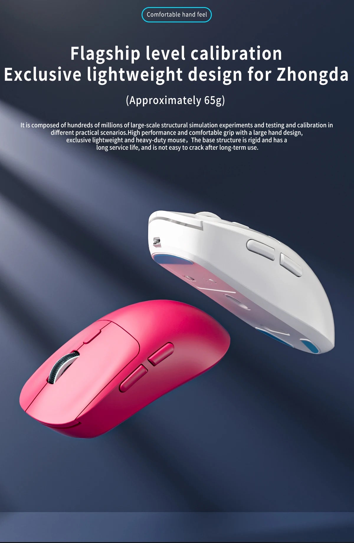 Gamingmus Bluetooth-mus uppladdningsbar gamermus PAW3395 lätt ergonomisk trådlös mus för esport