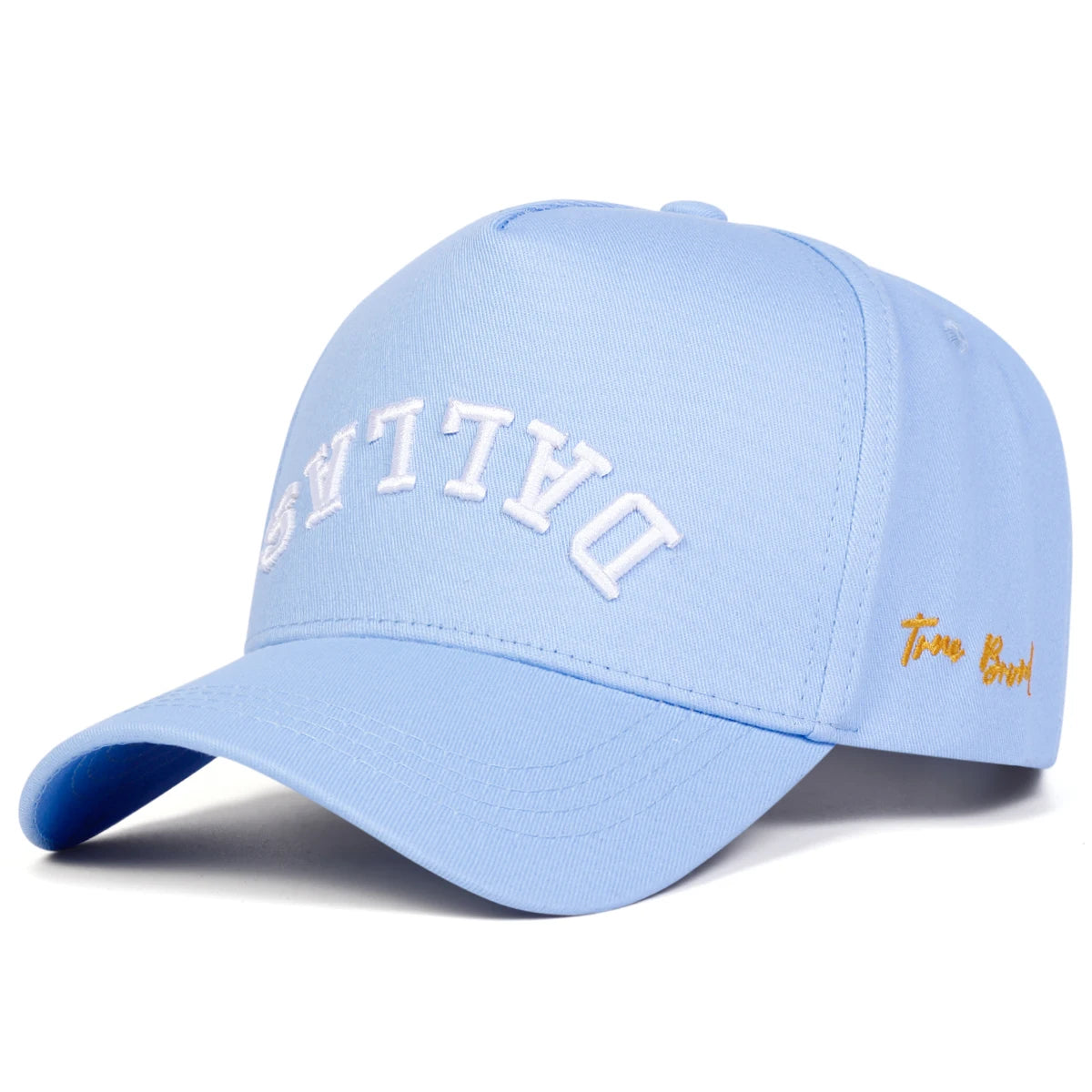 Unisex DALLAS Letter Embroidery Baseball Caps Adjustable Casual Hats Spring and Autumn Outdoor Sunscreen Hat