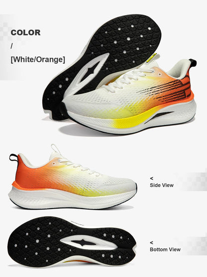 Baasploa løbesko til mænd, professionelle træningssko til kvinder, med kulfiberplade, åndbare sneakers i mesh, lette unisex-sportssko til mænd