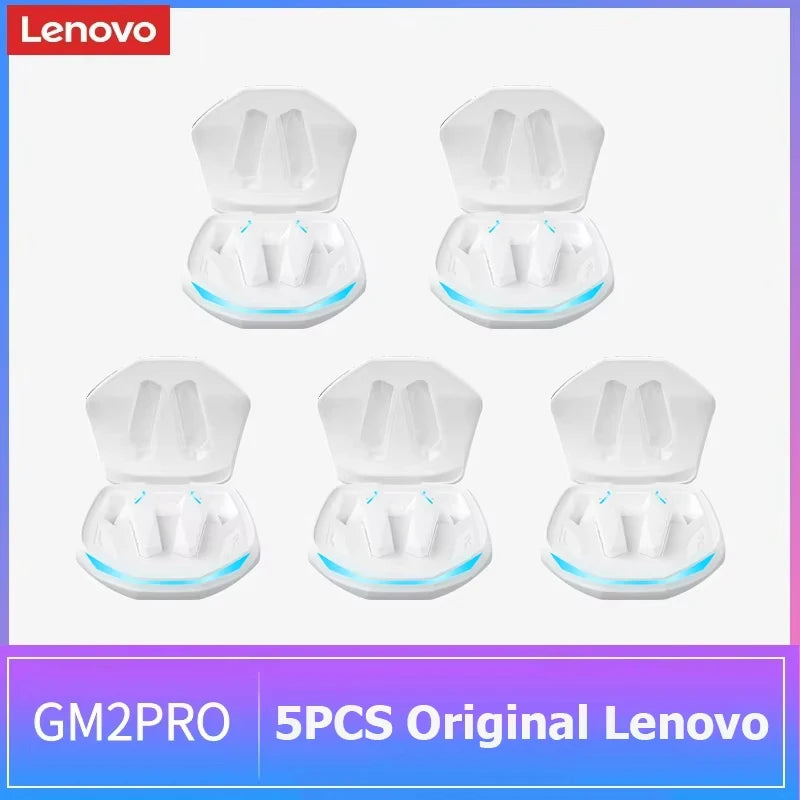 Auricolari wireless Lenovo GM2 Pro TWS Bluetooth 5.3 – Auricolari HD con controllo touch e microfono, cuffie sportive impermeabili