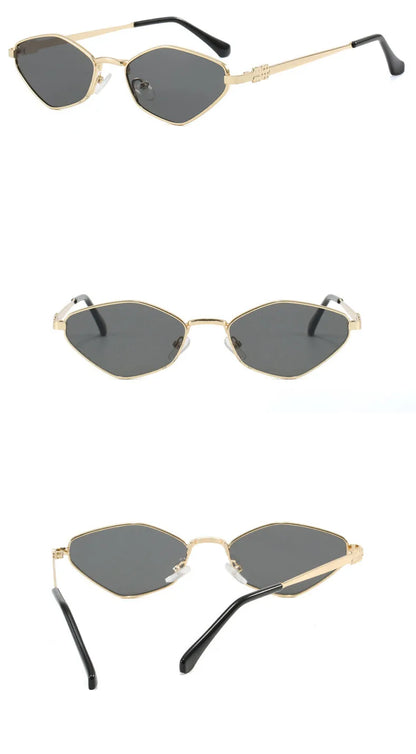 Luxury Brand Design Metal Sunglasses Women Small Size Diamond Casual Suneyeglass Outdoors TRAVEL Vacation UV Protection #303369