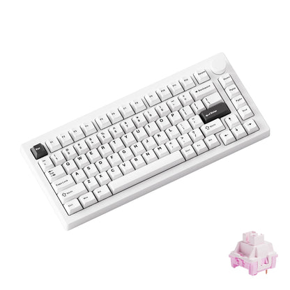 AKKO 5075 X Veekos K75 Tastiera meccanica da gaming 75% RGB 3/5-Pin Hot Swap cablata personalizzata con manopola e guarnizione