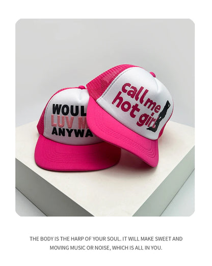 Unisexové bejzbalové čiapky s farebnými blokmi, potlačou písmen a výšivkou, hip-hopové, priedušné, zo sieťoviny, slnečné, streetové, truckerové, univerzálne