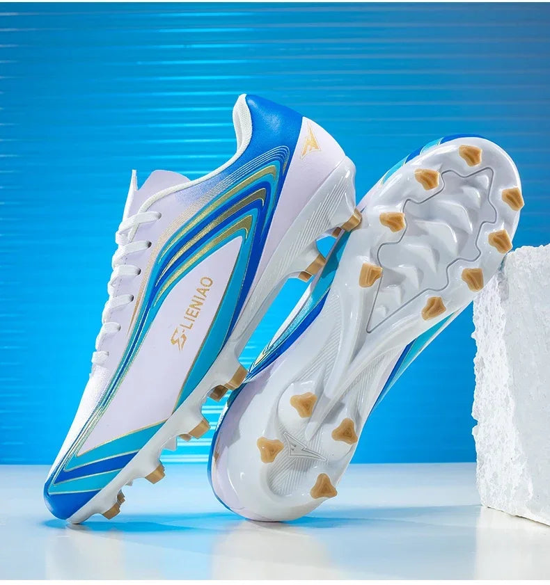 Nouvelles chaussures de football pour hommes, baskets de haute qualité, crampons de futsal pour gazon, chaussures de football d'intérieur très vendues, chaussures d'entraînement antidérapantes pour l'extérieur