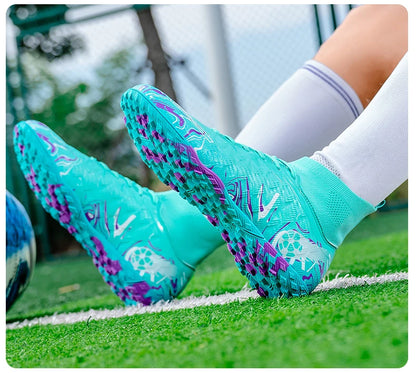 Nouvelles chaussures de football professionnelles pour hommes, chaussures de football antidérapantes, unisexes, respirantes, chaussures de futsal, nouvelles chaussures à crampons, livraison directe, ultralégères