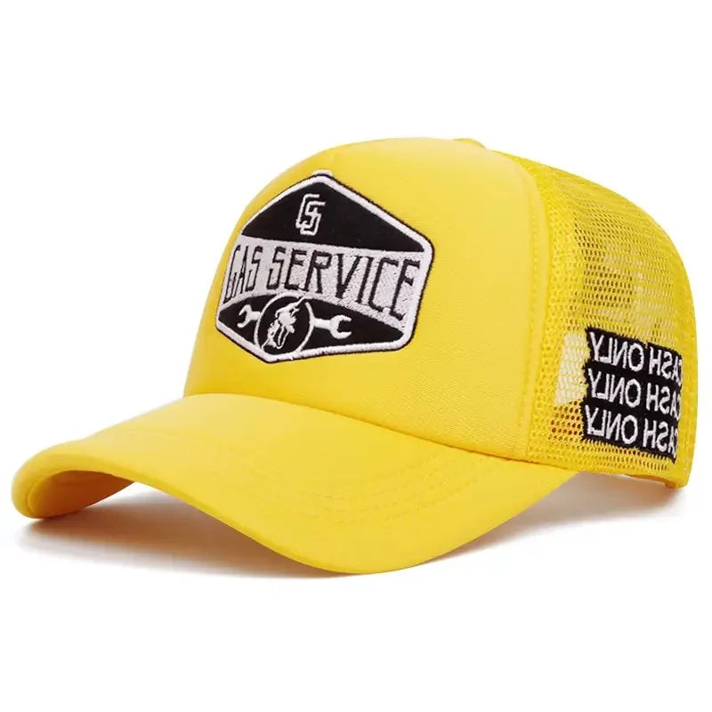 New Letter Embroidery Baseball Hats New Unisex Hip Hop Breathable Personal Sunshade Mesh Versatile Street Fashion Trucker Caps