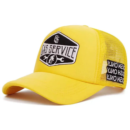 New Letter Embroidery Baseball Hats New Unisex Hip Hop Breathable Personal Sunshade Mesh Versatile Street Fashion Trucker Caps