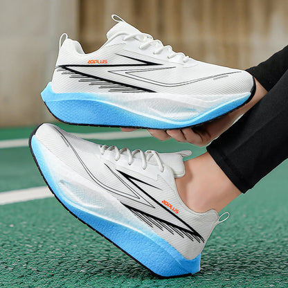 Scarpe sportive unisex alla moda in rete traspirante, scarpe da corsa professionali, scarpe sportive comode con lacci per il fitness all’aperto da uomo