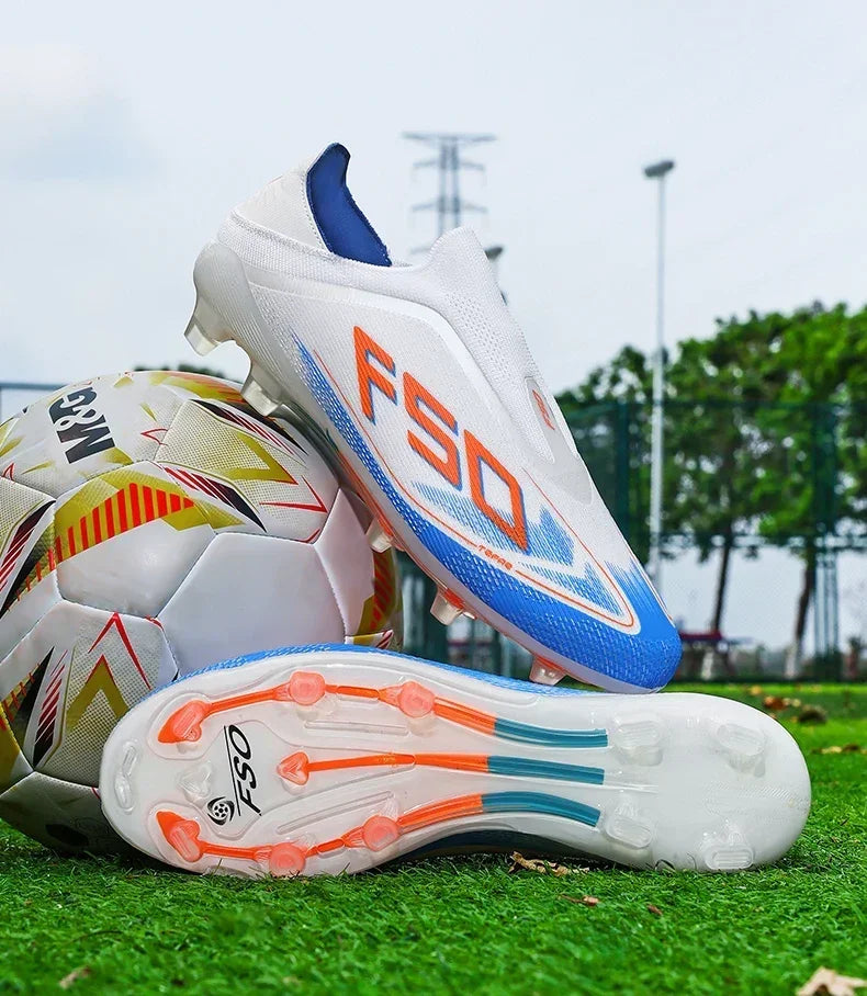 New Men Soccer Shoes Hot-selling Grass Cleats High-quality Match Outdoor Football Boots Non-Slip Boys Sneakers High-top Light