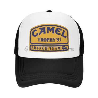 Camel Trophy 91 Print Baseball Cap Unisex Sun Visors Hat Summer Hip Hop Hats for Men Women Outdoor Breathable Mesh Snapback Caps