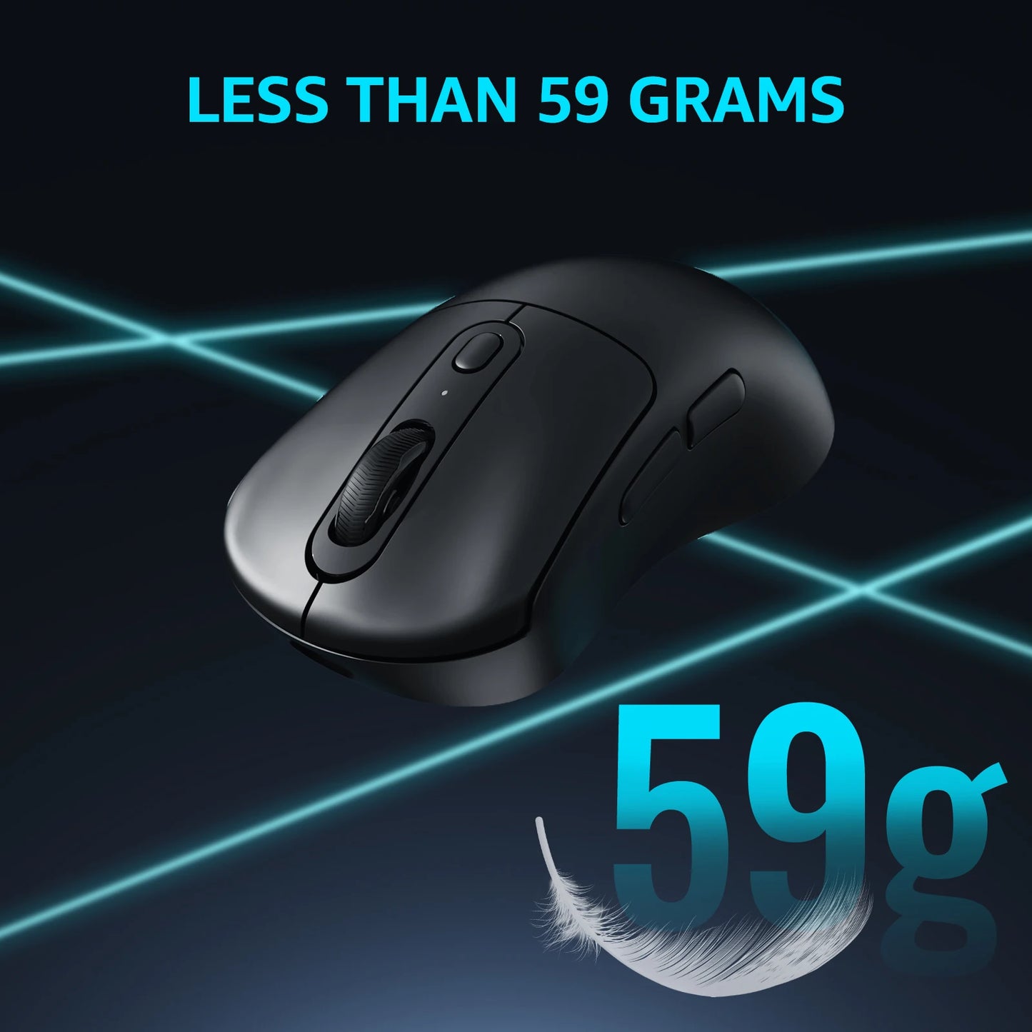 Rapoo VT3Pro GEN-1 Wireless Gaming Mouse 59g Lightweight 8KHz Polling Rate 26000DPI 9 Programmable Buttons Optical Sensor