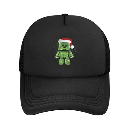 Unisex Creepers mob sticker Trucker Cap Mesh Baseball Cap Snapback Caps Hats Sun Hats Breathable Golf Hats Summer