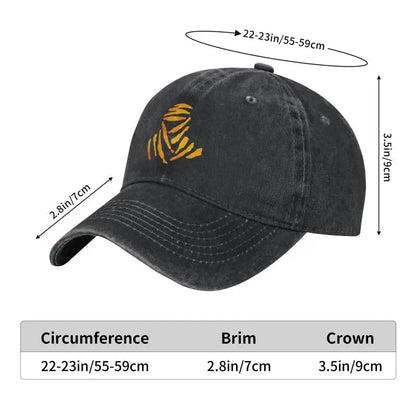 Vintage Racing Off Road D-Dakares Rally Baseball Caps Unisex Style Distressed Washed Sun Cap Travel Unstructured Soft Caps Hat
