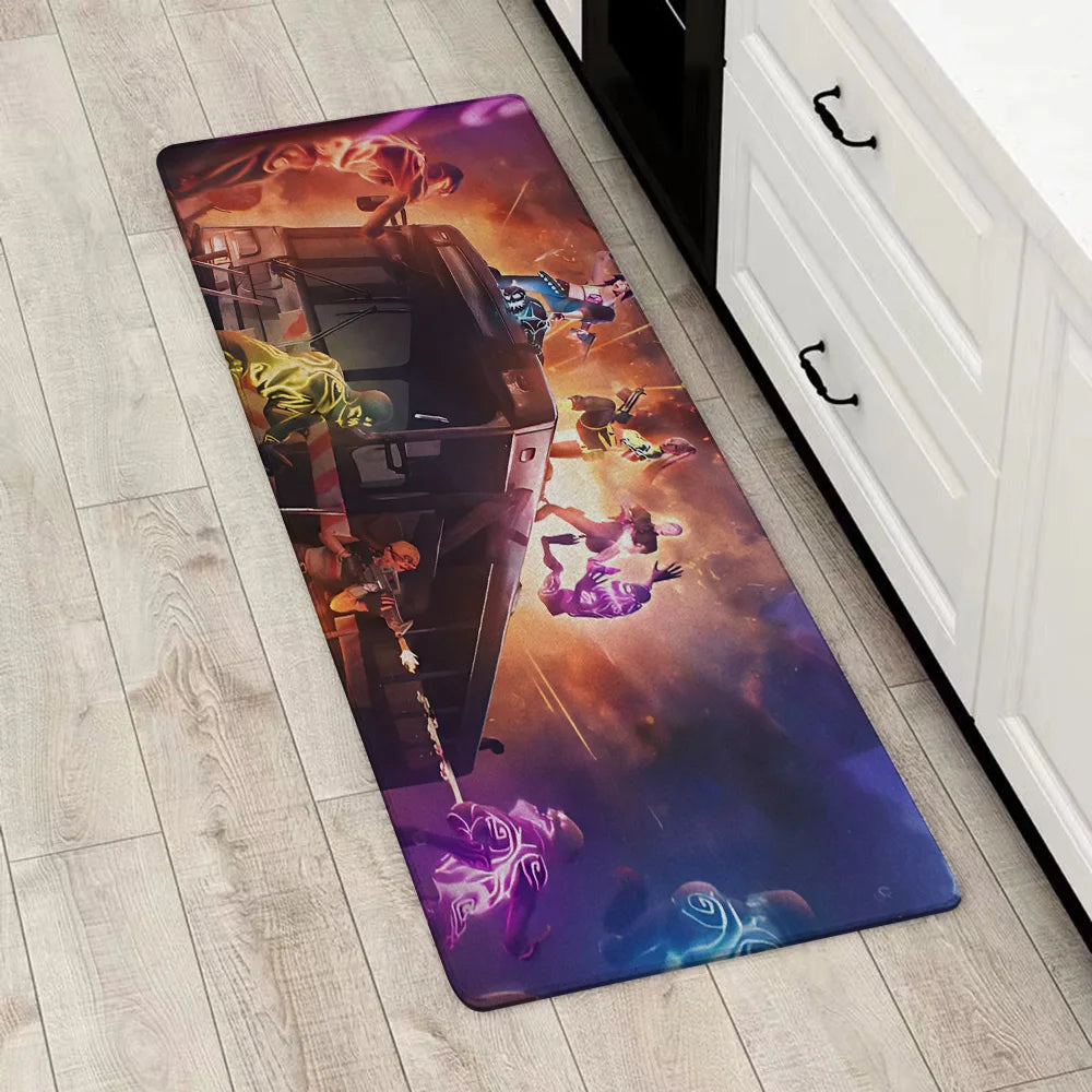 Game Fortnites Entrance Front Door Doormat Non-slip Kitchen Rug Living Room Rugs Balcony Bathroom Foot Mat Floor Mats Carpet