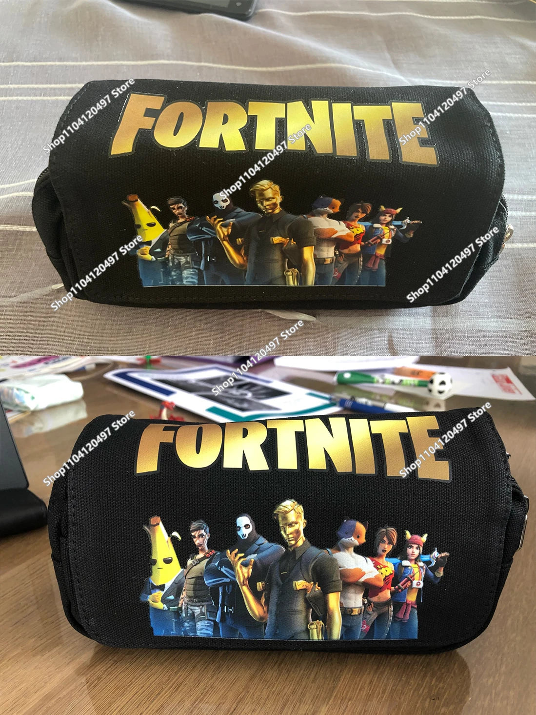 Carteras Fortnites para niños, monedero Anime Fortress Night, tarjetero de dibujos animados, bolso corto de cuero, cartera plegable de moda, regalo para niños