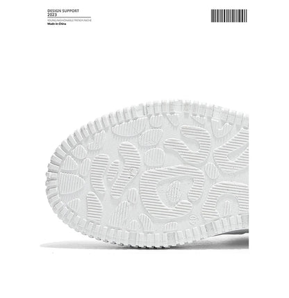 Baskets décontractées de mode, chaussures de skateboard montantes, bottines pour étudiants, hommes et femmes, tendance, résistantes à l'usure, bicolores, pour couples