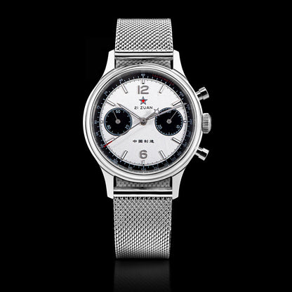 1963 Panda Pilot Chronograph Watch Men 40mm Air Force Sapphire Senior  ST1901 Mechanical Wristwatches Retro Clock Reloj Hombre