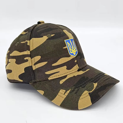 Embroidery Ukraine trident Symbol Spetsnaz Special Forces Men Women Boy Baseball Caps Dad caps Snapback Adjustable Camouflage