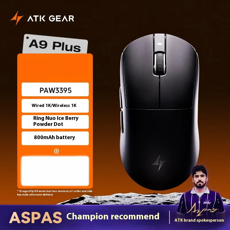 Безжична геймърска мишка ATK A9 Plus A9/A9 SE/A9 Pro Tri Mode 8K, лека A9 Ultimate E-sports, PC подарък, персонализирана