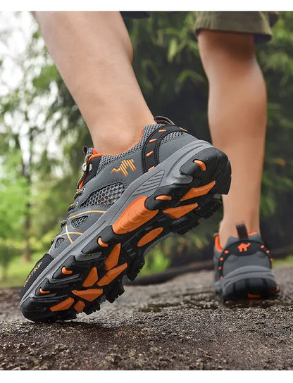 Men's Hiking Shoes Breathable Mesh Sports Single Shoes Summer Outdoor Wear-resistant  Hiking and Hunting Tactical Sports Shoes