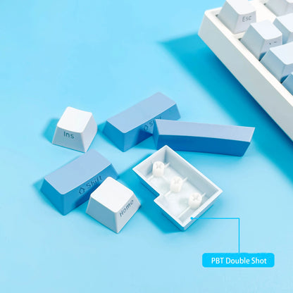 Gradient Keycaps Side Printed PBT Double Shot OEM Profile Keycap For Cherry MX Switch Mechanical Keyboard ISO Enter Key Caps DIY