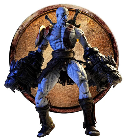 18CM Boxed NECA God of War Sparta Ghost Kratos Father Son Edition Atreus Action Doll Model Joint Mobile Toy Gift