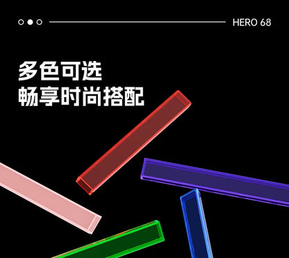 Nuovo AULA HERO 68HE/ULTRA Kit adesivi per tastiera gaming con switch magnetici e accessori per tastiera meccanica cablata custom e-sport