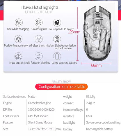 G5 Wired Gaming Mouse with RGB Backlight, High Sensitivity 6-Button Programmable Gaming Mouse for PC, Laptop & Computer